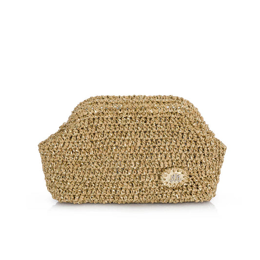 Camille In Natural/ Gold Raffia
