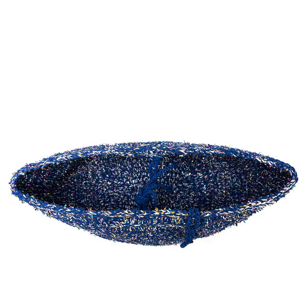 Capri In Classic Blue Basket Tote