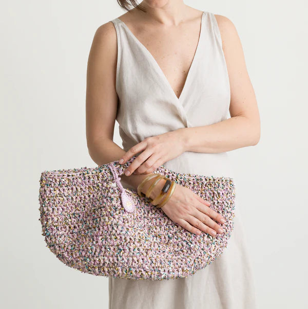 Capri In Lavender Basket Tote