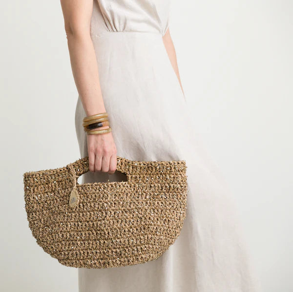 Capri In Natural Basket Tote