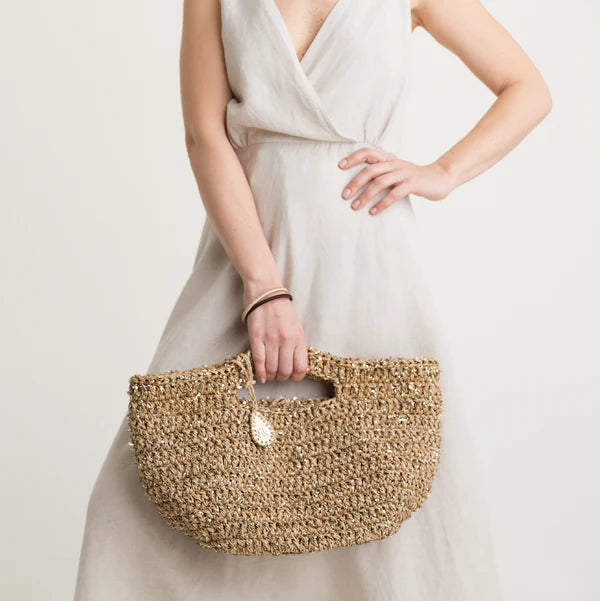 Capri In Natural Basket Tote