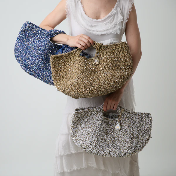 Capri In Natural Basket Tote