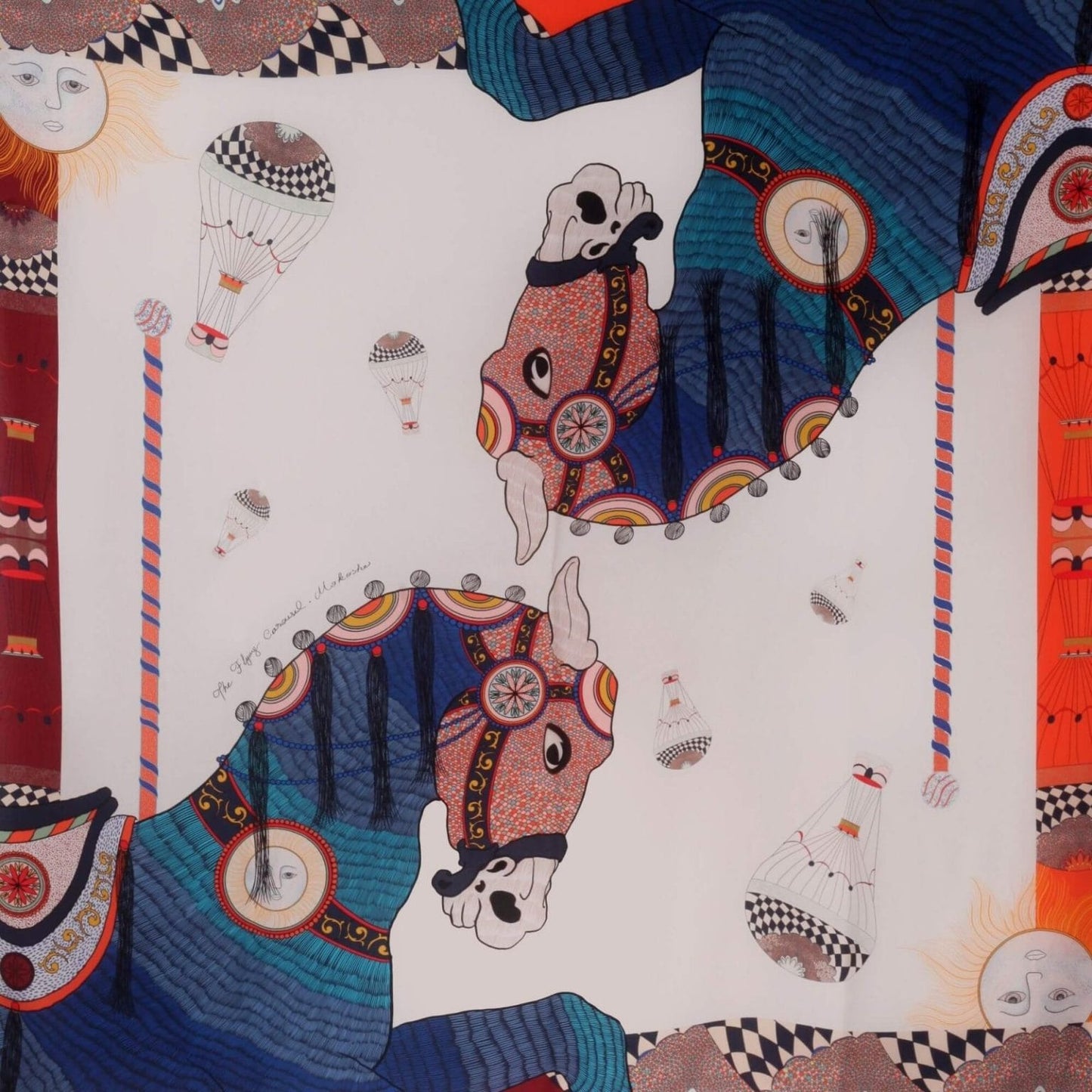 The Flying Carousel - Silk Scarf