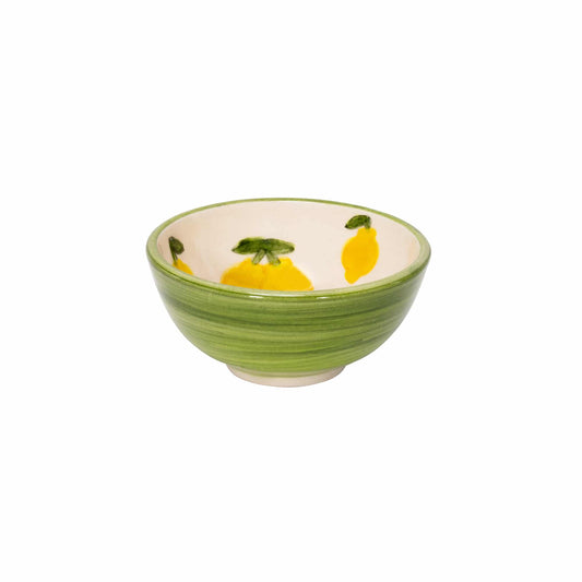 Lemon Splash Handmade Ceramic Mini Jam Bowl 8 cm