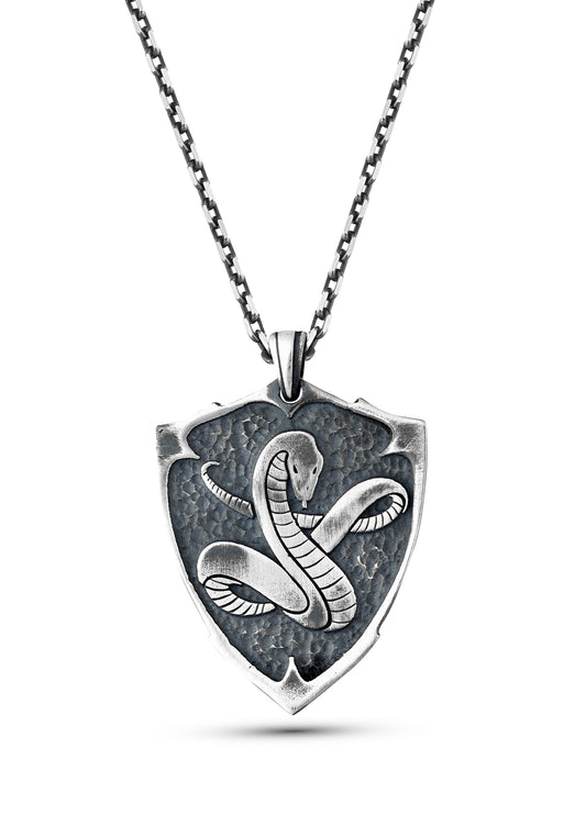 Cobra Men’s Silver Necklace