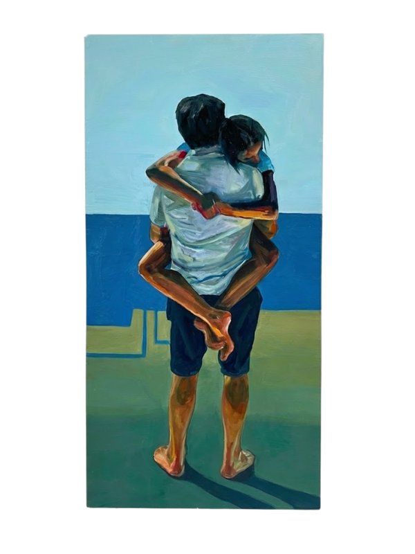 Compassion 50×80cm Figurative Expressionism Surrealism Oil Painting