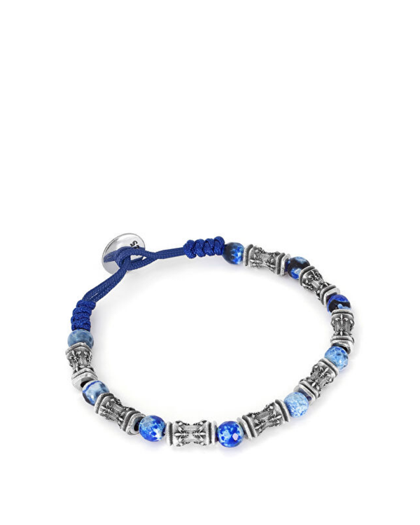 Concave Fleur De Lis Men’s Silver Bracelet