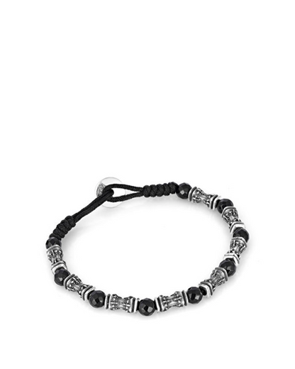 Concave Fleur De Lis Men’s Silver Bracelet