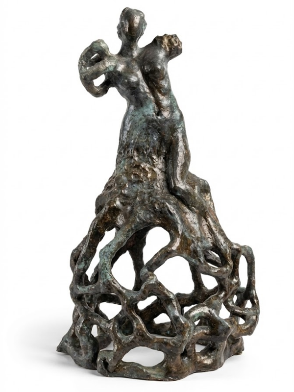 Connection 58 x 34 x 34 cm Handmade Ceramic & Mixed Media Sculpture