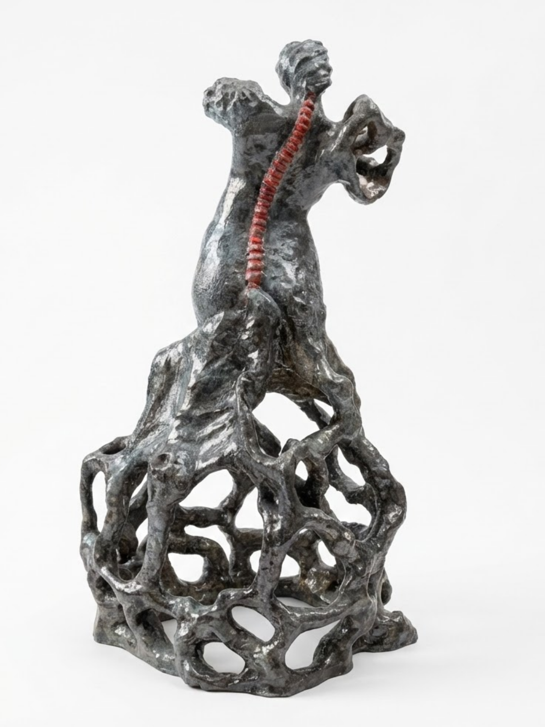 Connection 58 x 34 x 34 cm Handmade Ceramic & Mixed Media Sculpture