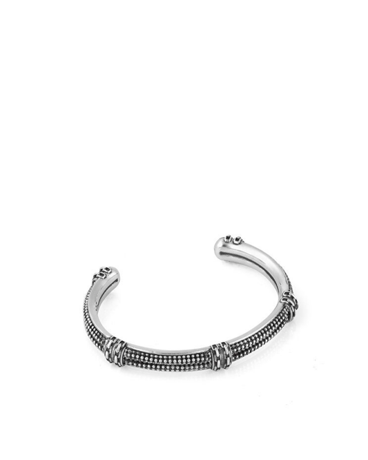 Cuff Bubble Chain Men’s Silver Bracelet