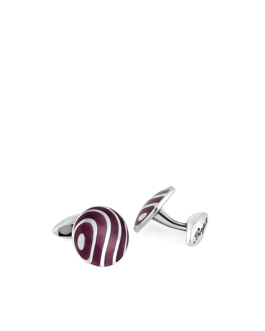Curved Sphere Silver Cufflinks