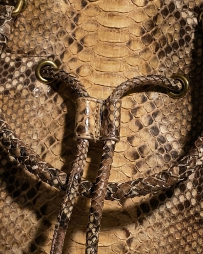 Damas Italian Python Leather Handbag