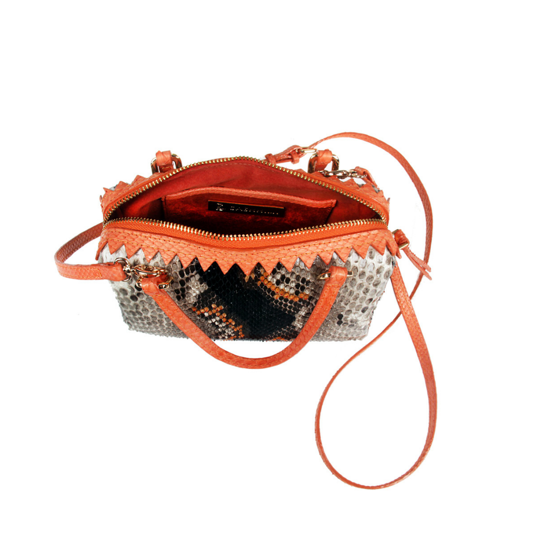 Delaware Italian Python Leather Handbag