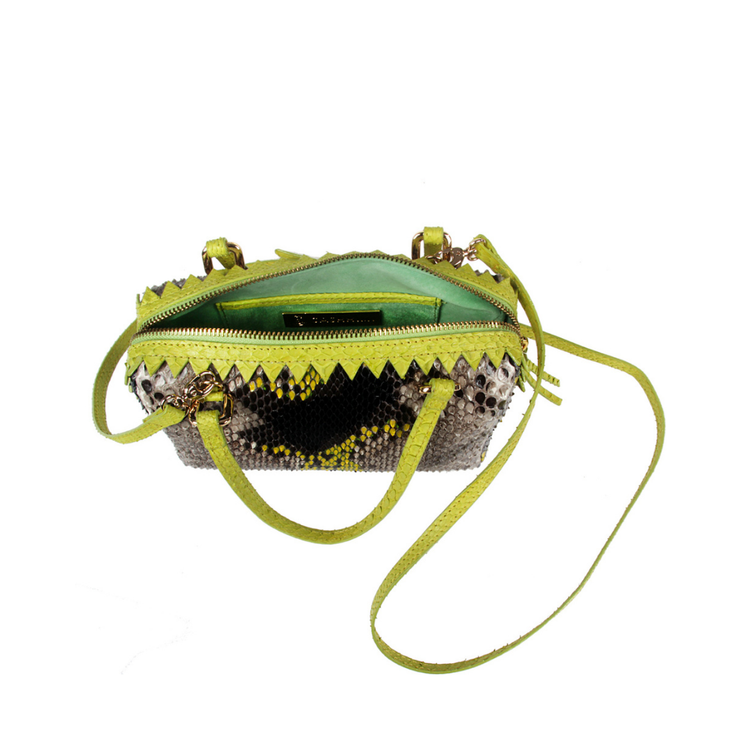 Delaware Italian Python Leather Handbag