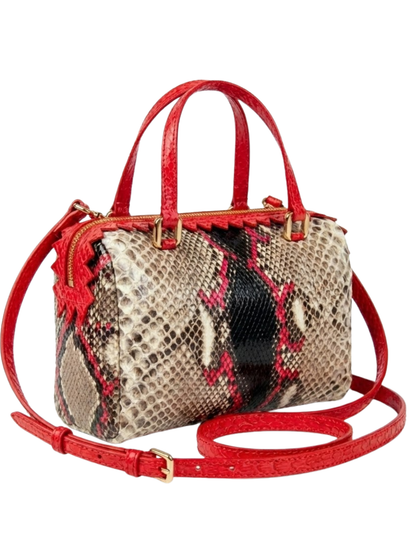 Delaware Italian Python Leather Handbag