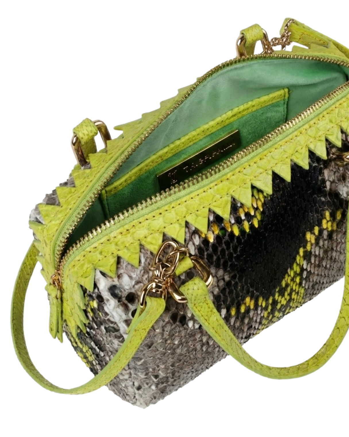 Delaware Italian Python Leather Handbag