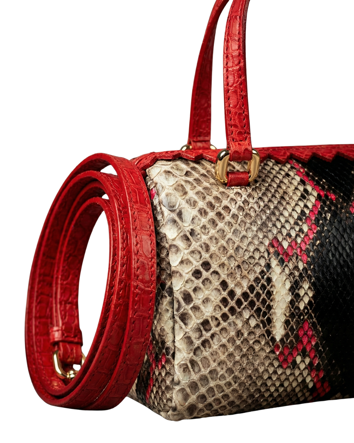Delaware Italian Python Leather Handbag