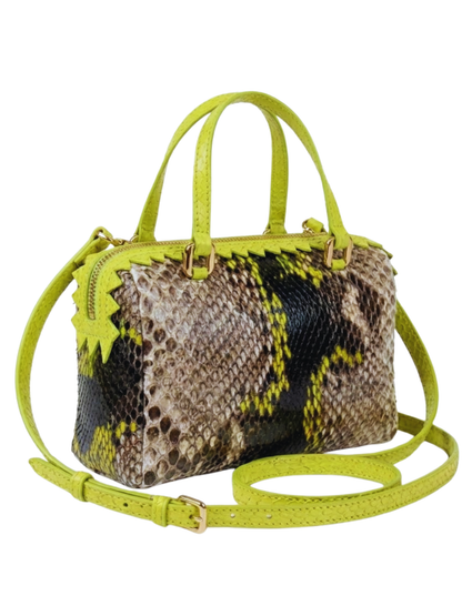 Delaware Italian Python Leather Handbag