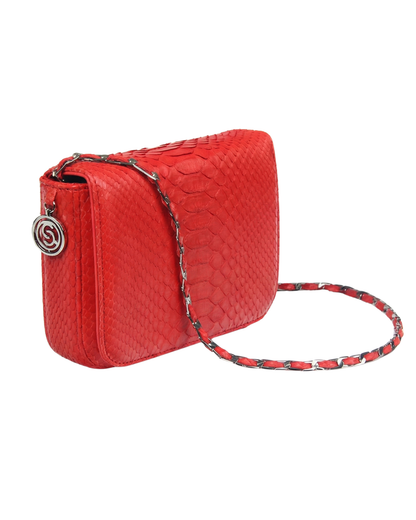 Downing Italian Python Leather Handbag