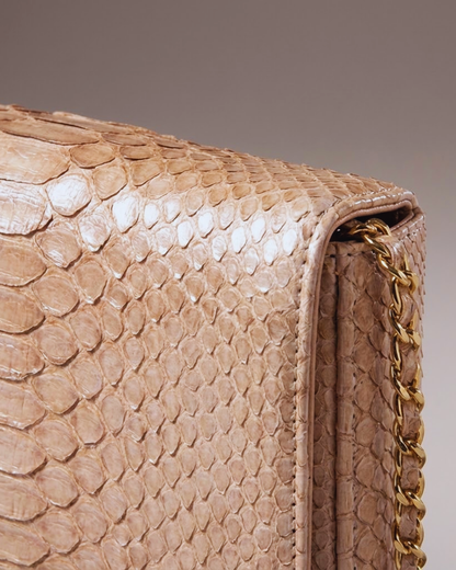 Downing Italian Python Leather Handbag
