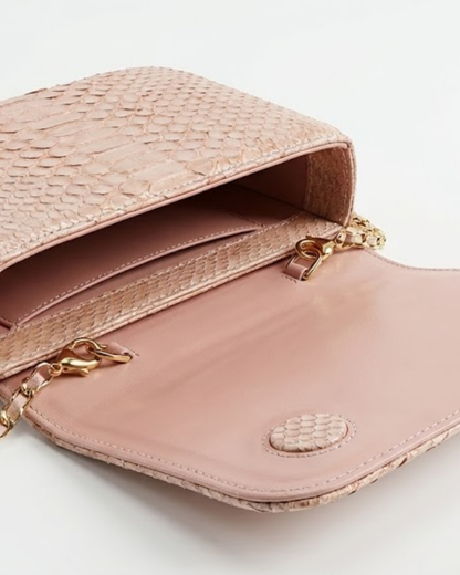 Downing Italian Python Leather Handbag