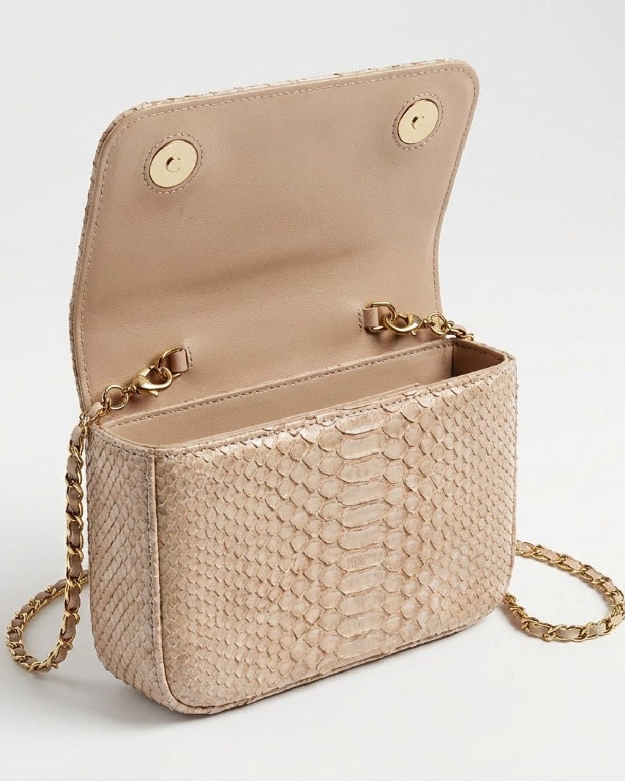 Downing Italian Python Leather Handbag