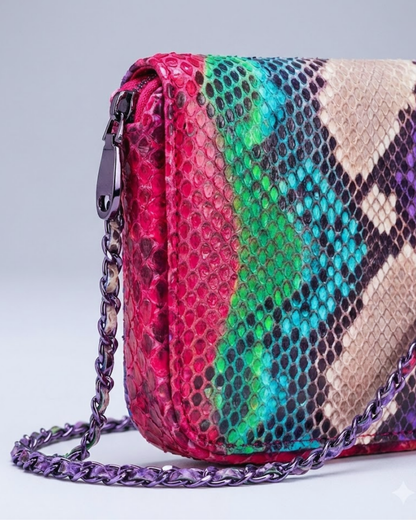 Downing Italian Python Leather Handbag
