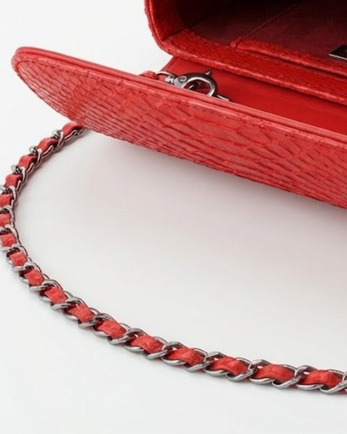 Downing Italian Python Leather Handbag
