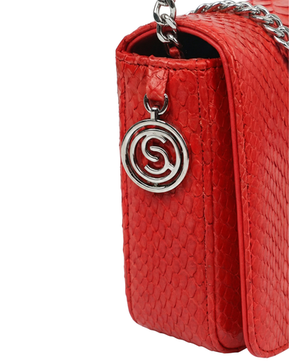 Downing Italian Python Leather Handbag