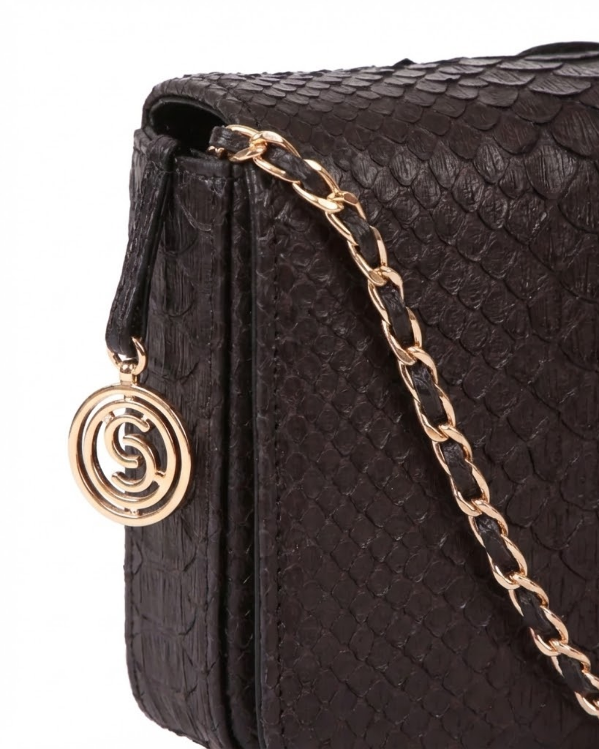 Downing Italian Python Leather Handbag
