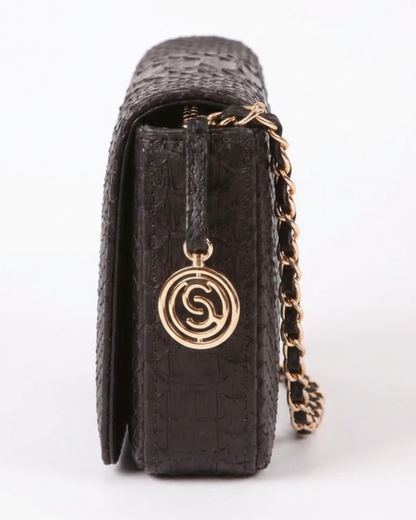 Downing Italian Python Leather Handbag