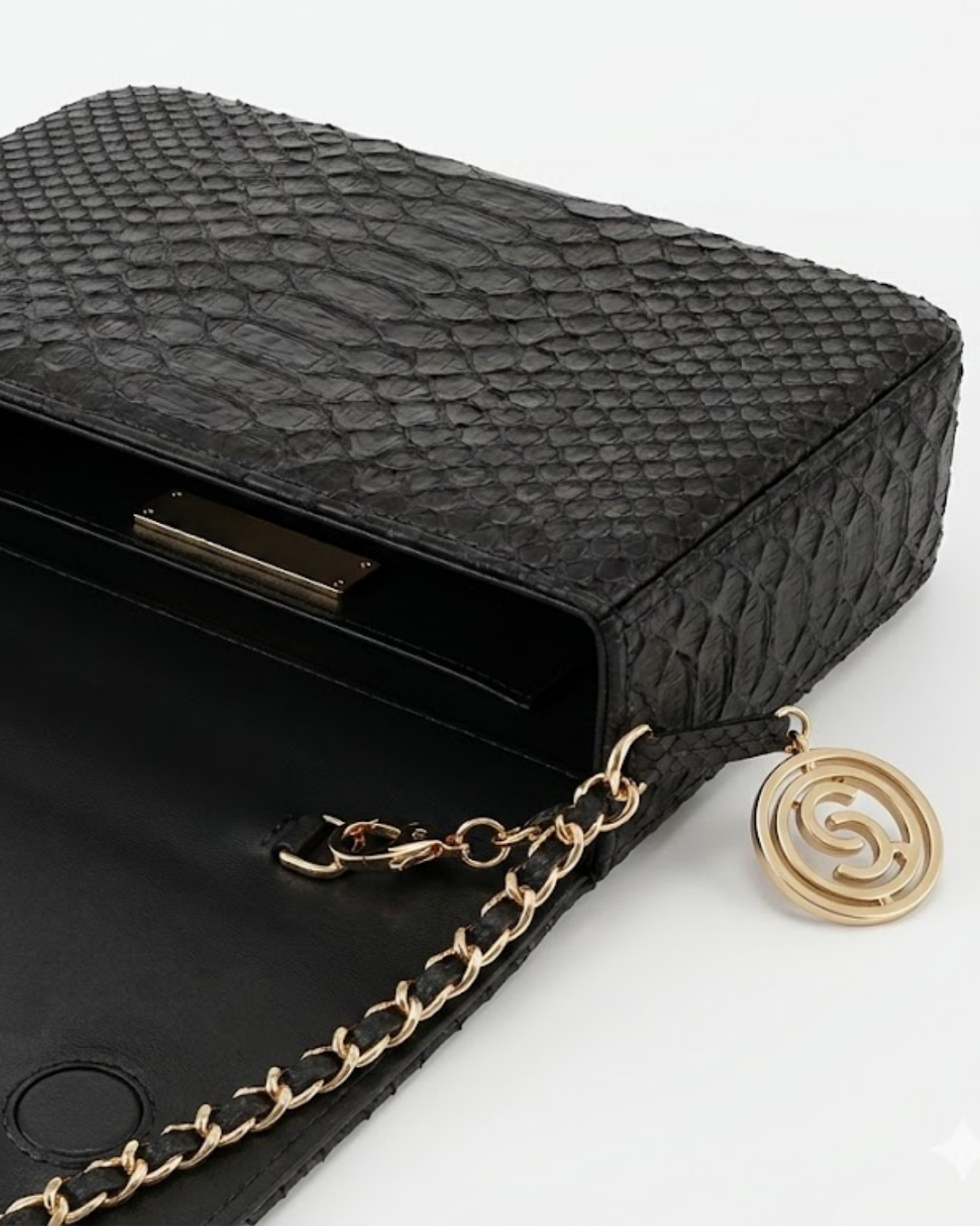 Downing Italian Python Leather Handbag