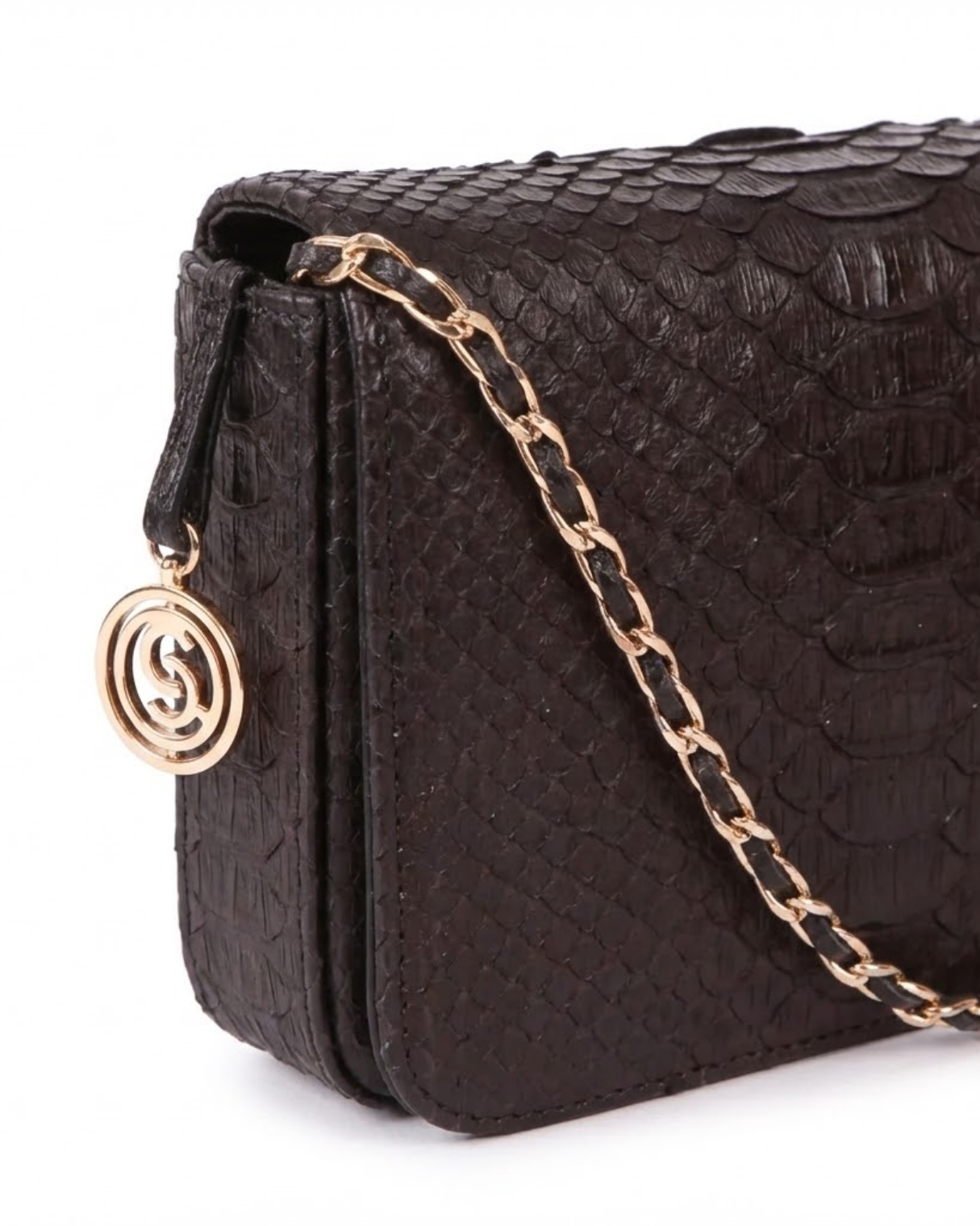 Downing Italian Python Leather Handbag