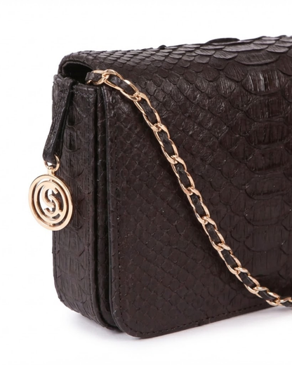 Downing Italian Python Leather Handbag