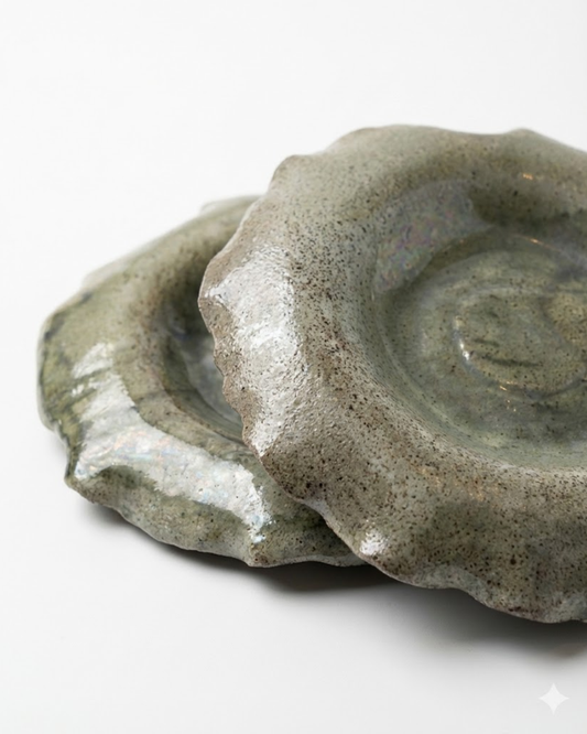 Driftmark 25 cm Abstract Handmade Ceramic Plate