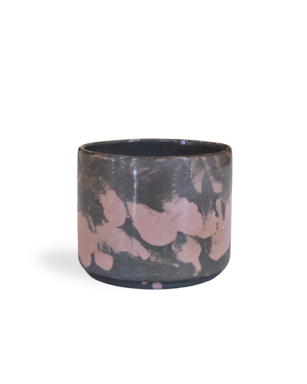 Earthtone Shot 8×7 cm Abstract Handmade Ceramic Cup