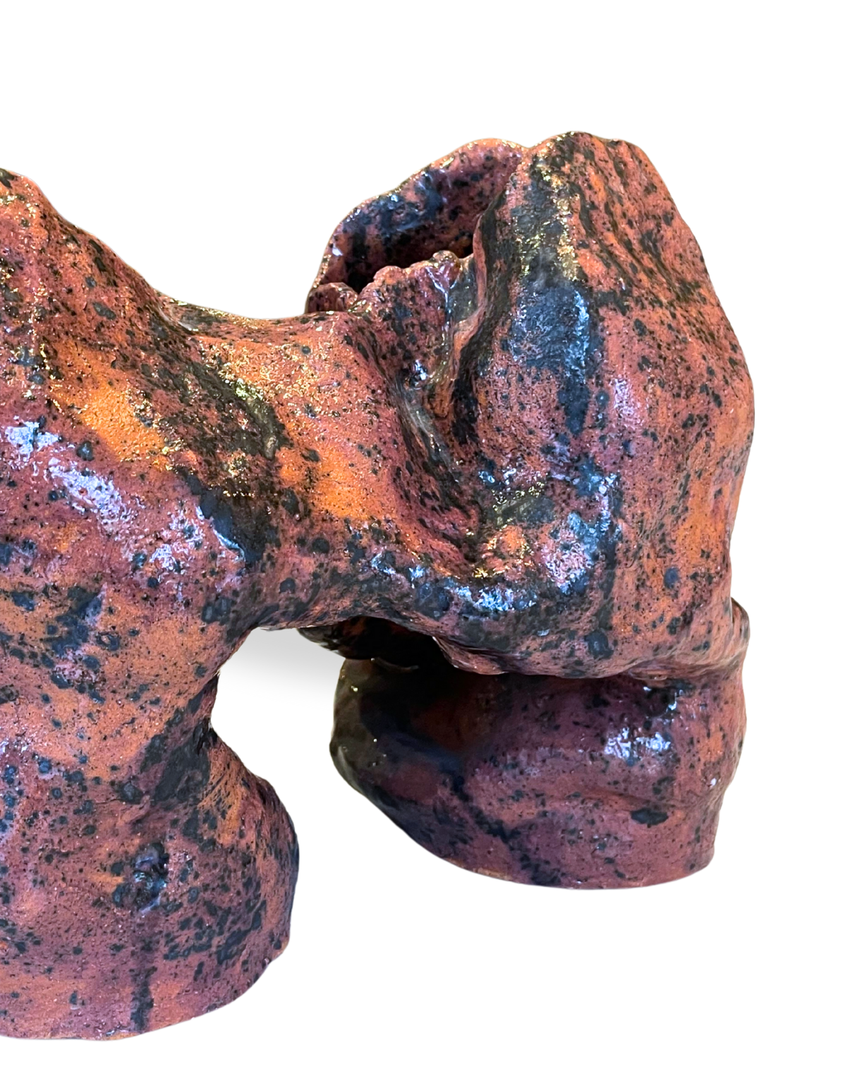 Emberflow Handmade Ceramic Rust Vase