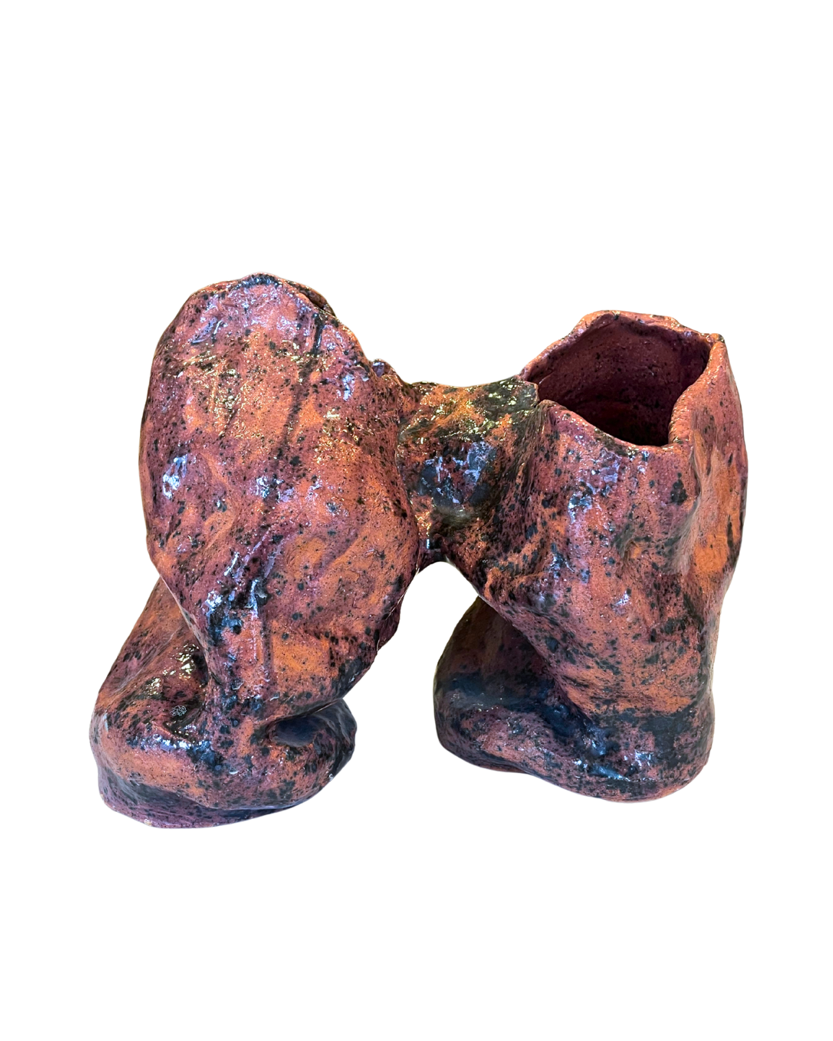 Emberflow Handmade Ceramic Rust Vase