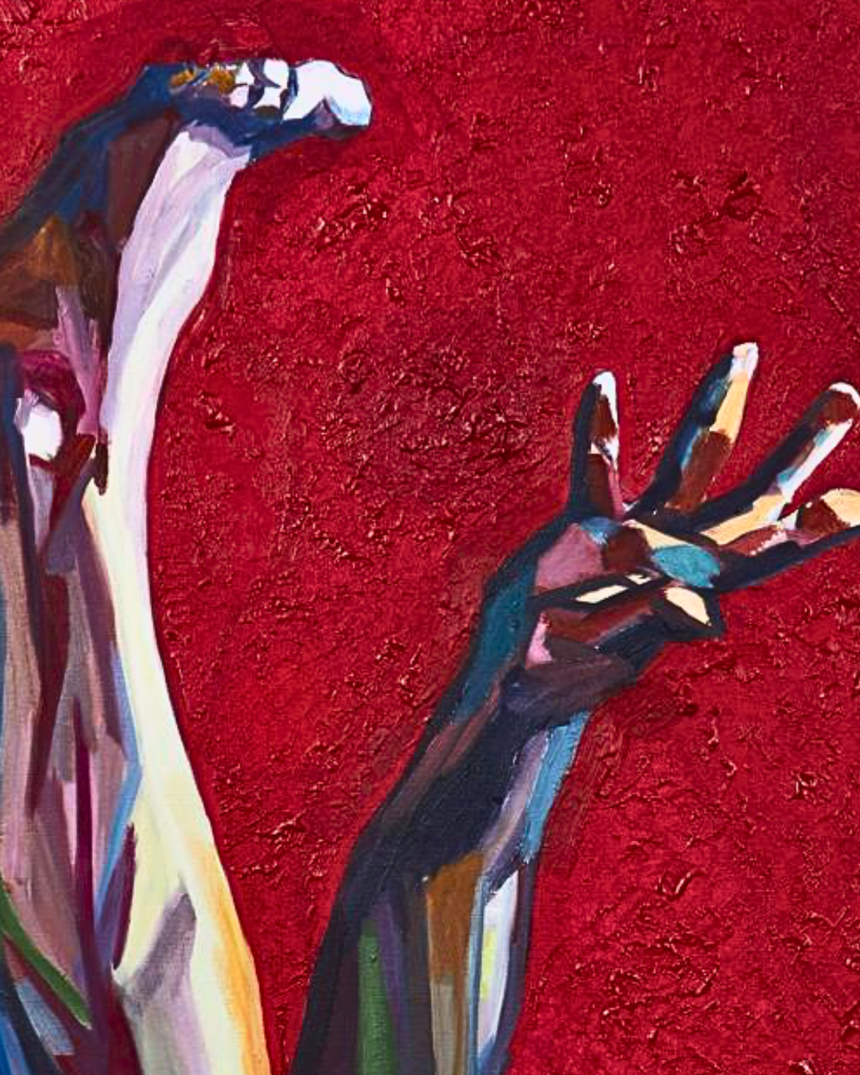 Falling 150×150cm Figurative Expressionism Surrealism Oil Painting