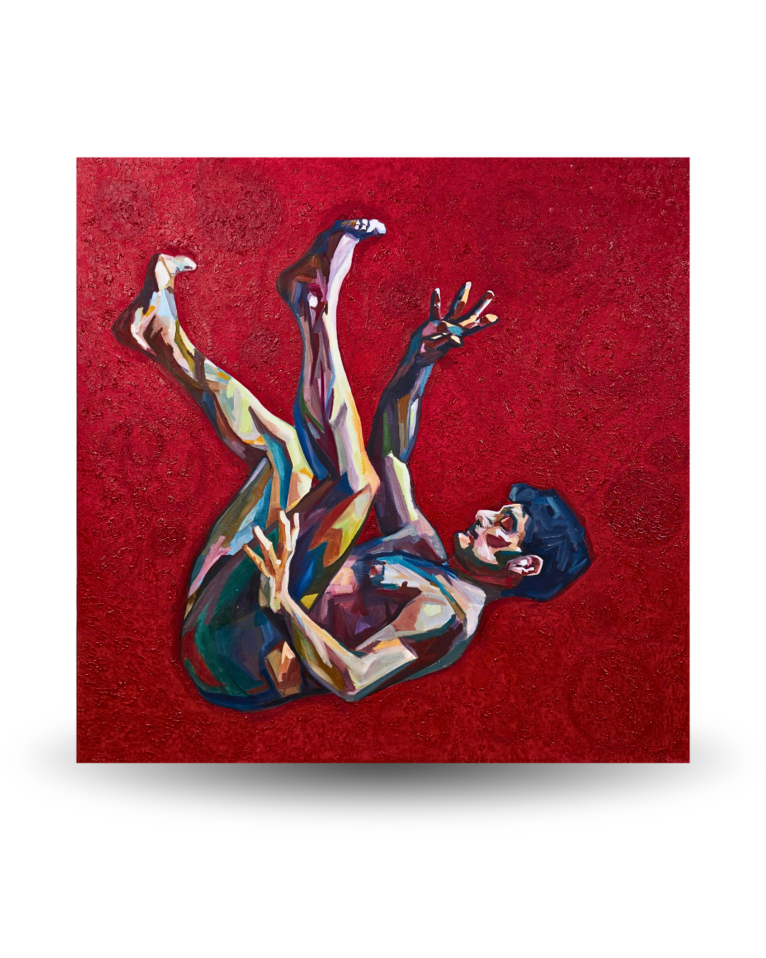 Falling 150×150cm Figurative Expressionism Surrealism Oil Painting