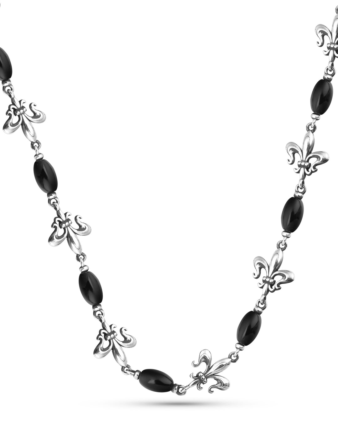 Fleur De Lis Men’s Silver Necklace