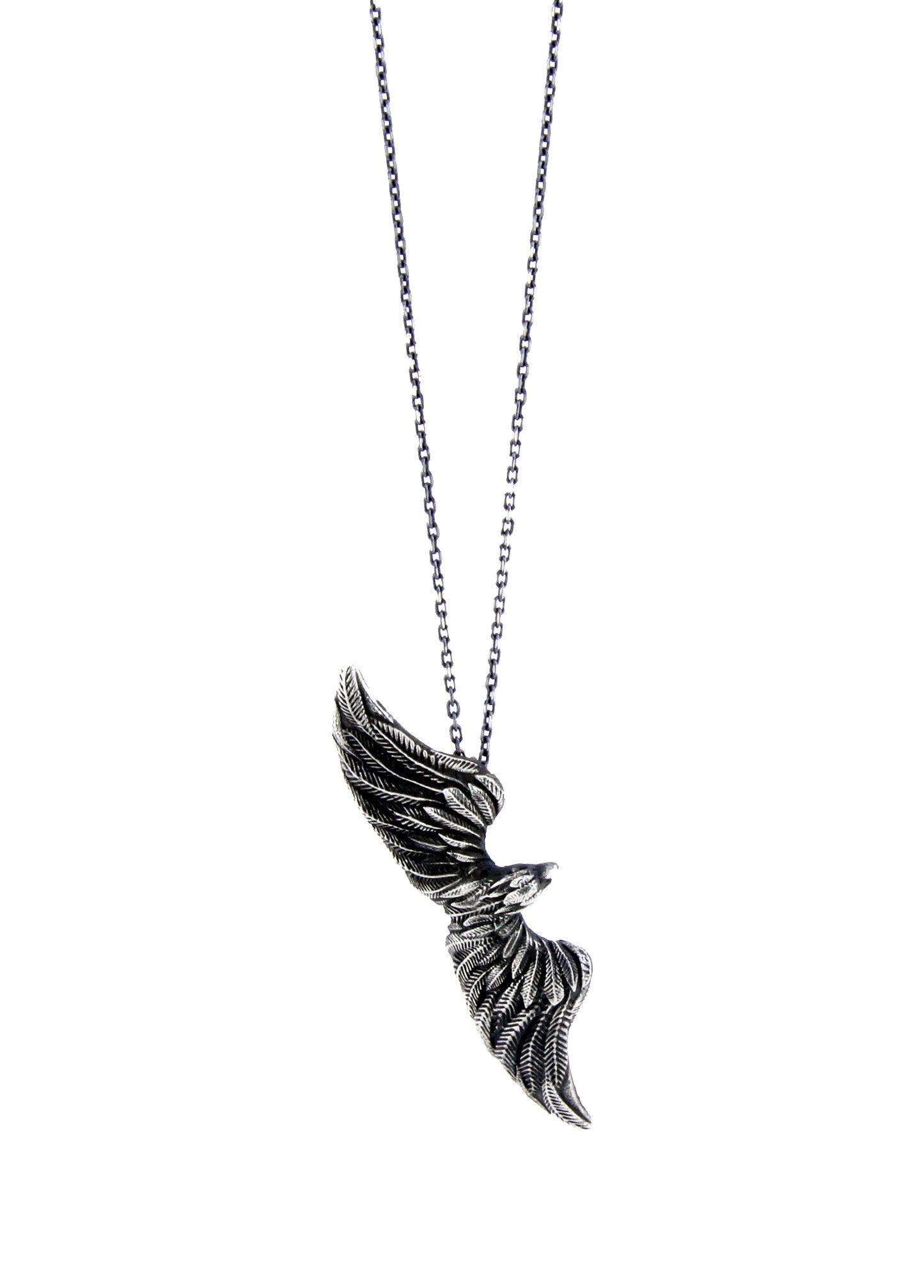 Flying Eagle Men’s Silver Necklace