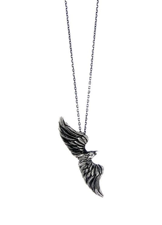 Flying Eagle Men’s Silver Necklace