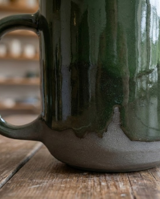 Forest Sip 8×7 cm Abstract Handmade Ceramic Mug