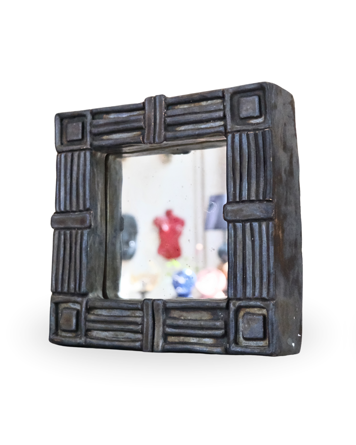 Frameedge 30×30 cm Abstract Handmade Ceramic Mirror