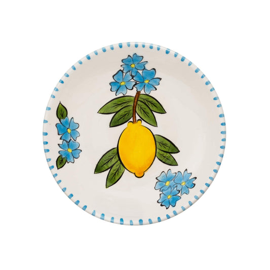 Happy Citrons Handmade Ceramic Dessert Plate (18 cm)