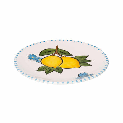 Happy Citrons Handmade Ceramic Dessert Plate (18 cm) - Design 2