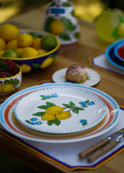 Happy Citrons Handmade Ceramic Dessert Plate (18 cm) - Design 2