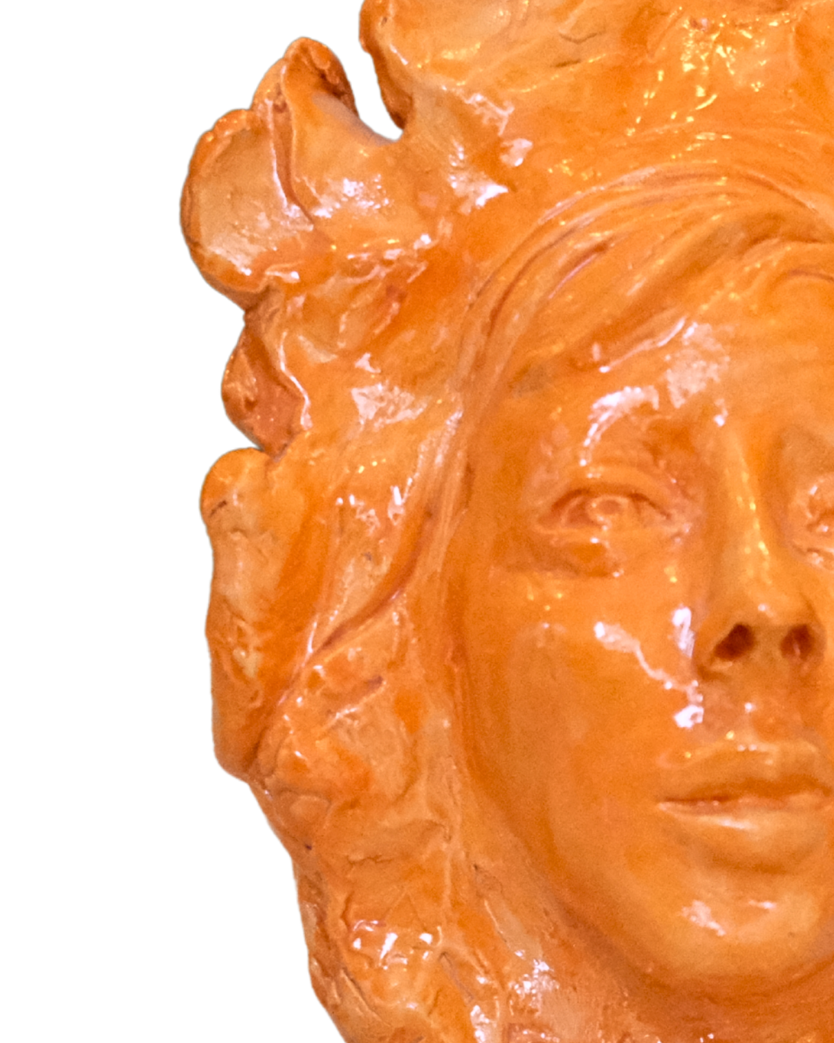 Helios Arc Handmade Orange Sunburst Sculpture